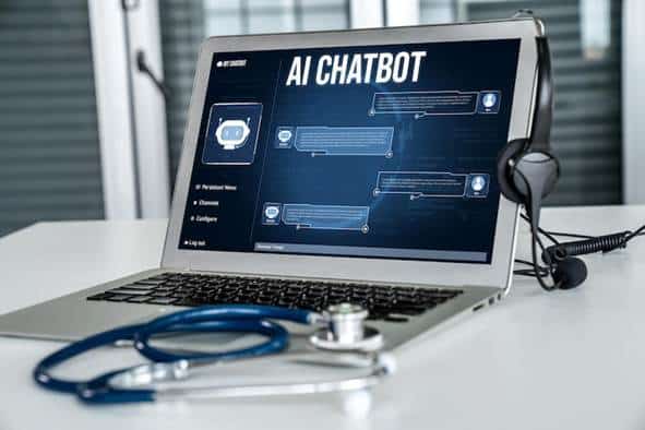 AI-powered chatbot providing instant customer support on a business website