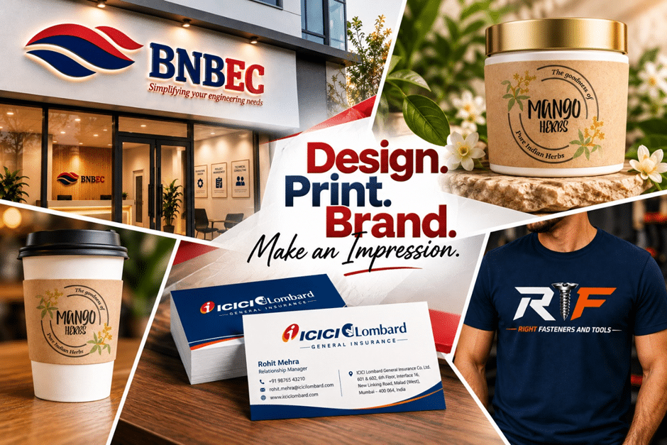 We Designs graphic design, printing, office branding and packaging projects